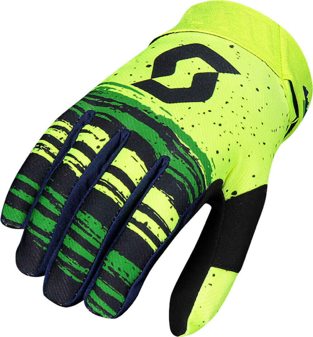 Scott 450 Noise Motocross Gloves green-yellow