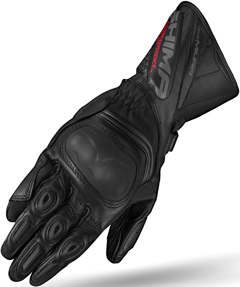 Photos - Motorcycle Gloves SHIMA Skate Manufacturing  Miura Perforierte Lady Gloves black 
