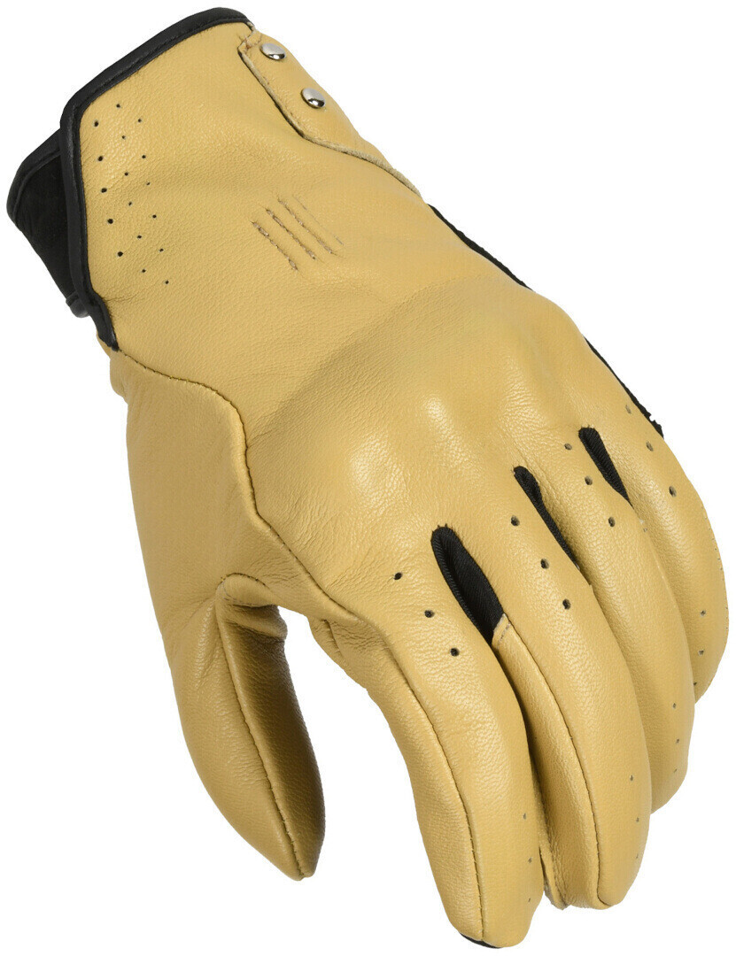 Macna Rouge perforierte Lady Motorrad Gloves black/beige