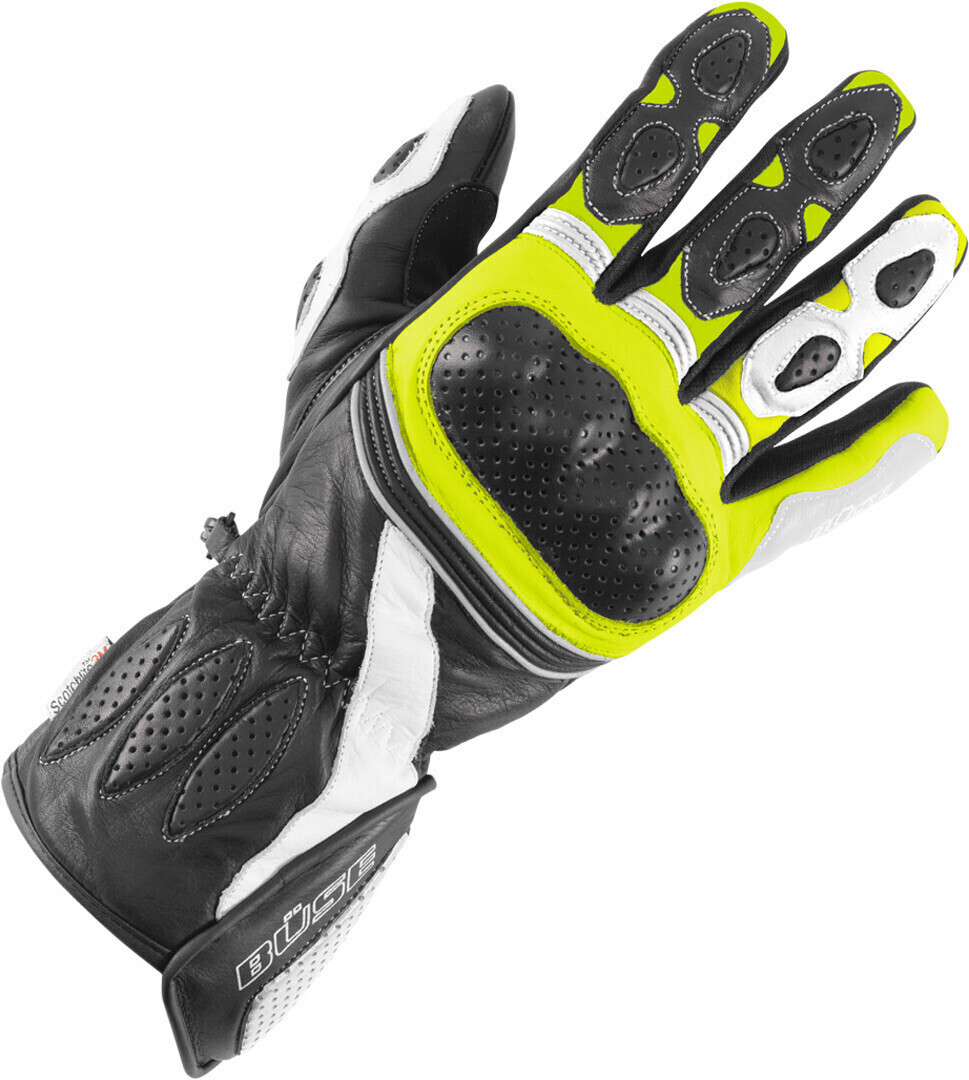 Büse Pit Lane Lady Gloves black/white/yellow