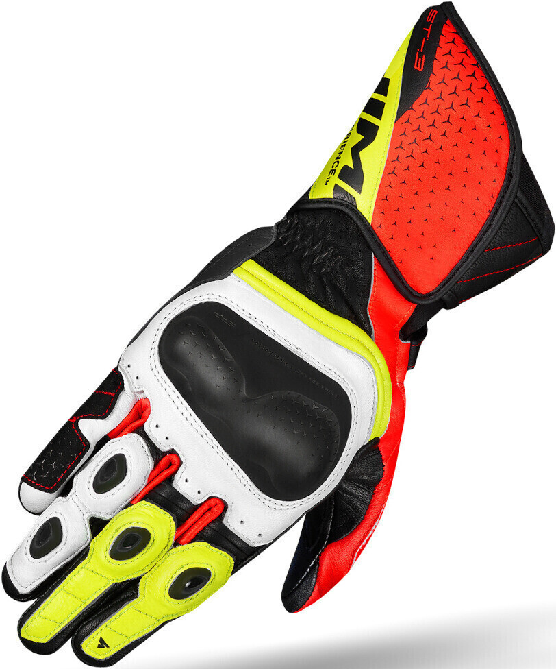 Photos - Motorcycle Gloves SHIMA Skate Manufacturing  ST-3 Perforierte Gloves black/white/red 