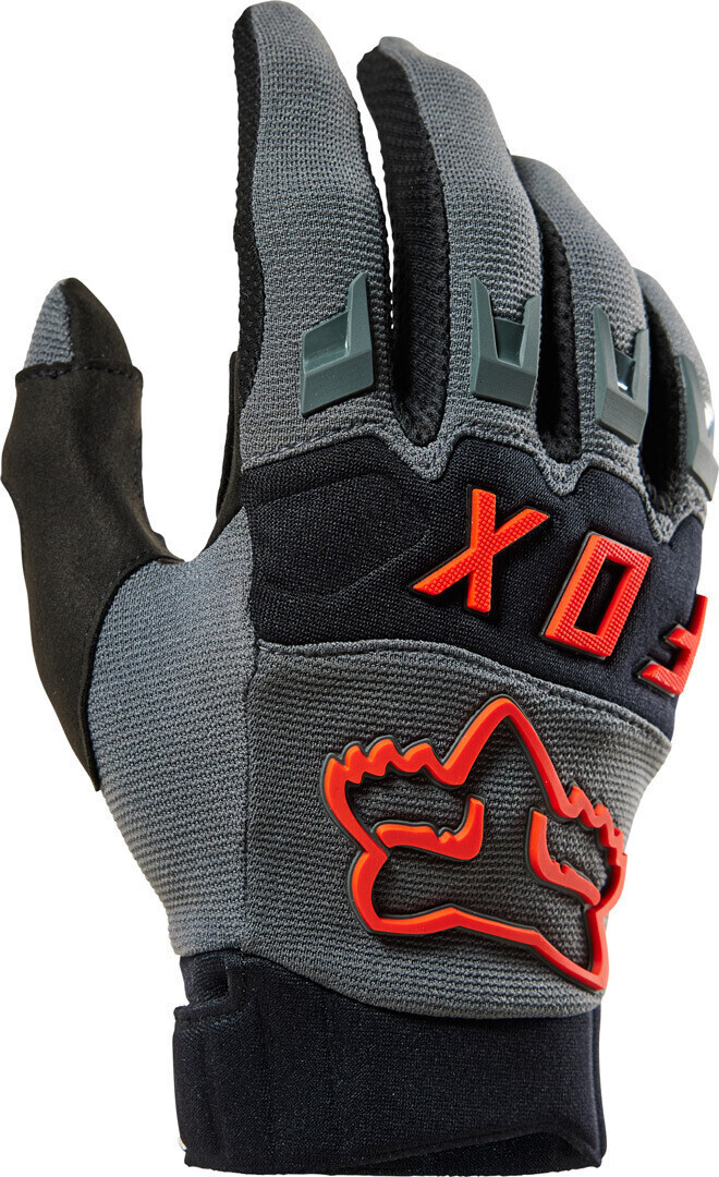 Photos - Motorcycle Gloves Fox Dirtpaw Motocross Gloves grey-red 