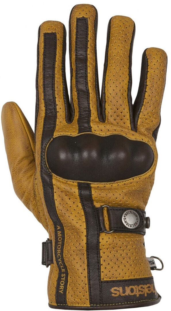 Helston's Eagle perforierte Gloves gold
