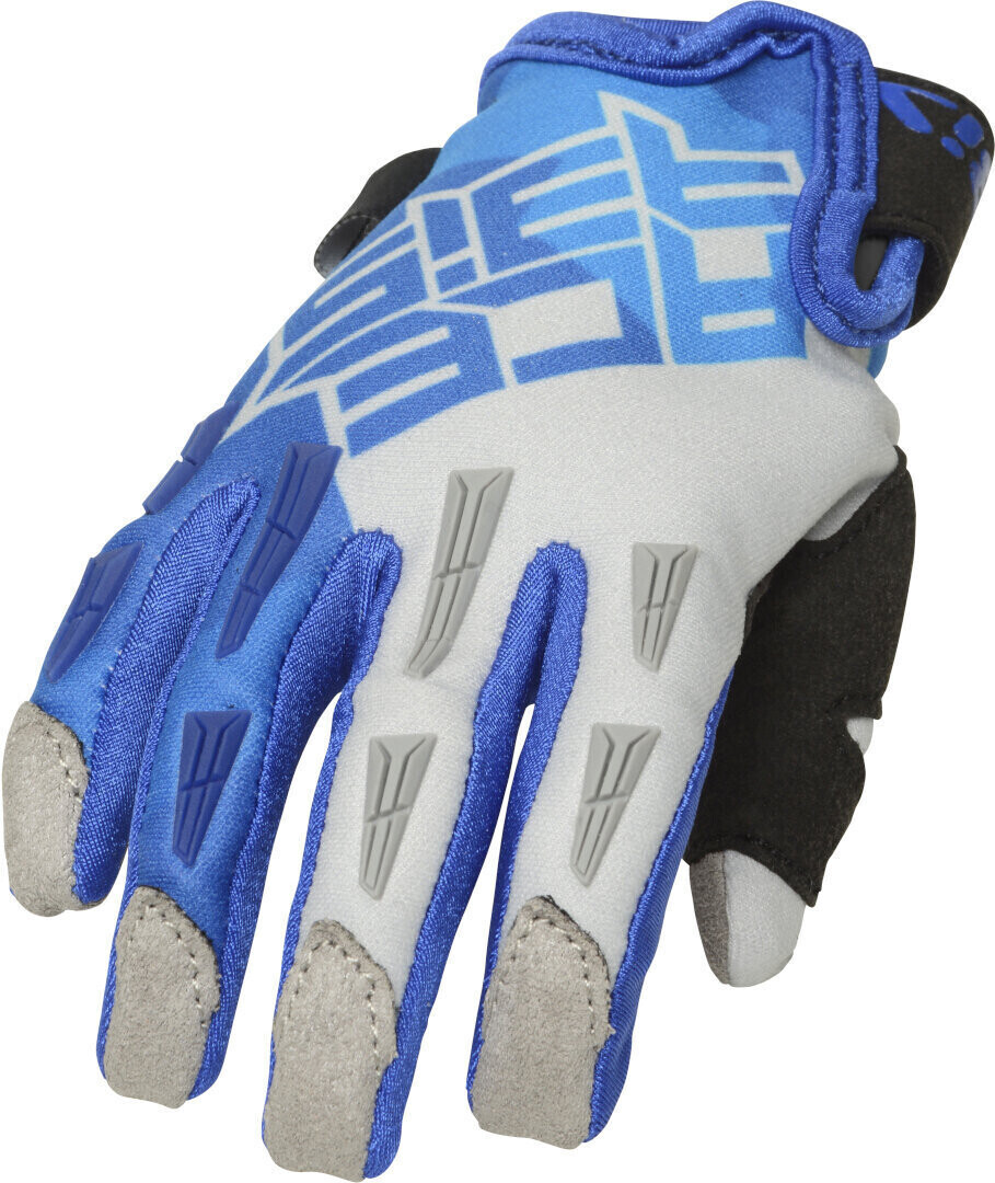 Photos - Motorcycle Gloves ACERBIS CE MX X-K Junior Gloves grey/blue 