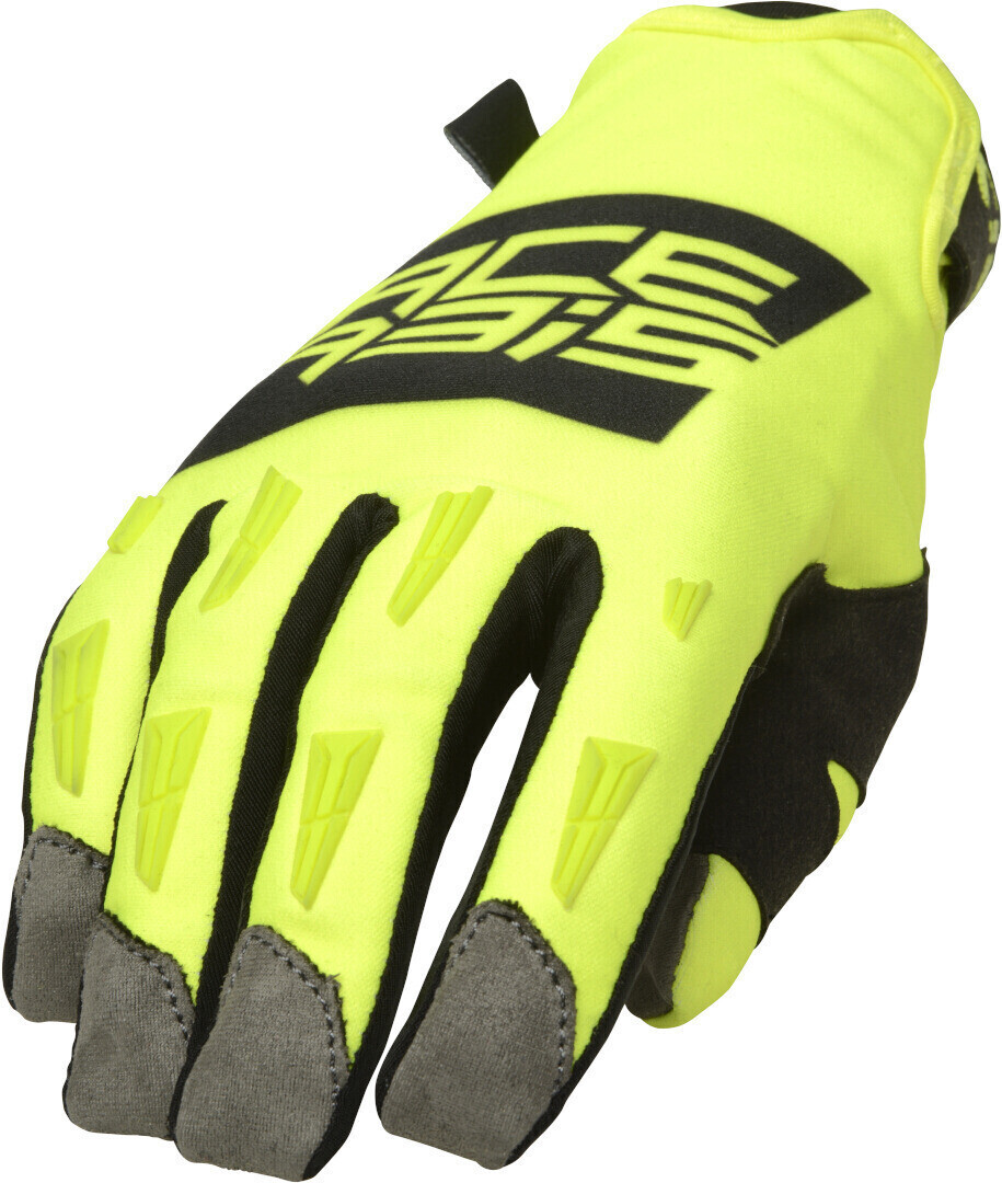 Photos - Motorcycle Gloves ACERBIS WP Homologated Motocross Gloves black/yellow 