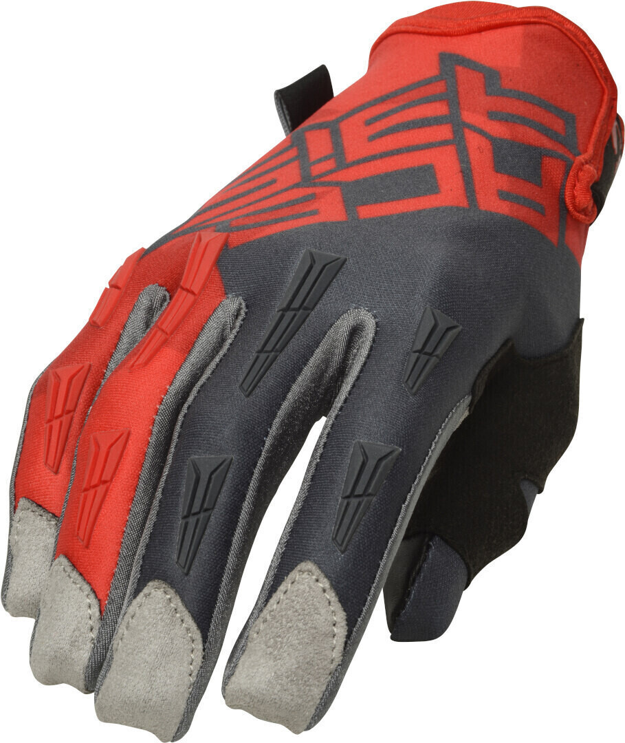 Photos - Motorcycle Gloves ACERBIS MX X-H Motorrad Gloves grey-red 