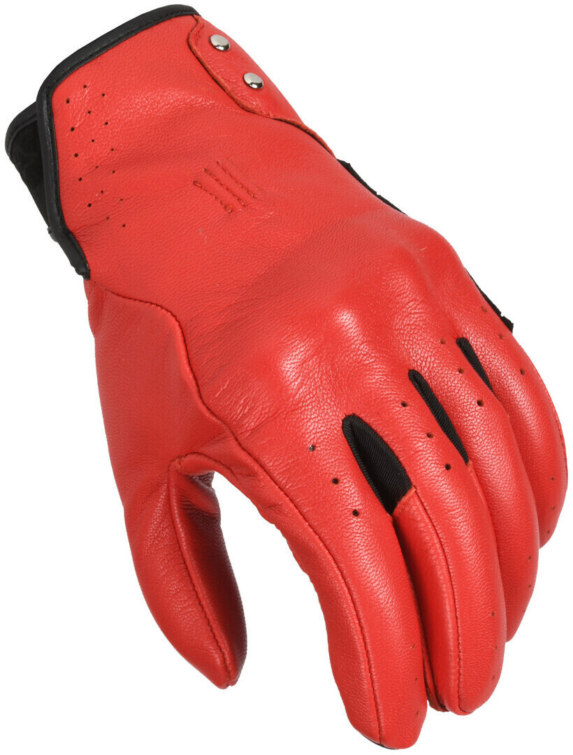 Macna Rouge perforierte Lady Motorrad Gloves black/red
