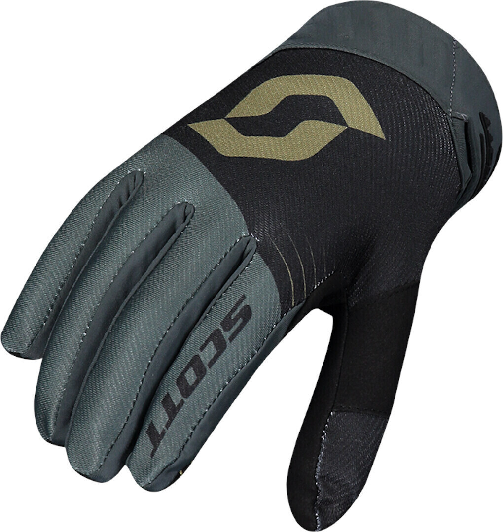 Scott 450 Podium Motocross Gloves black/gold