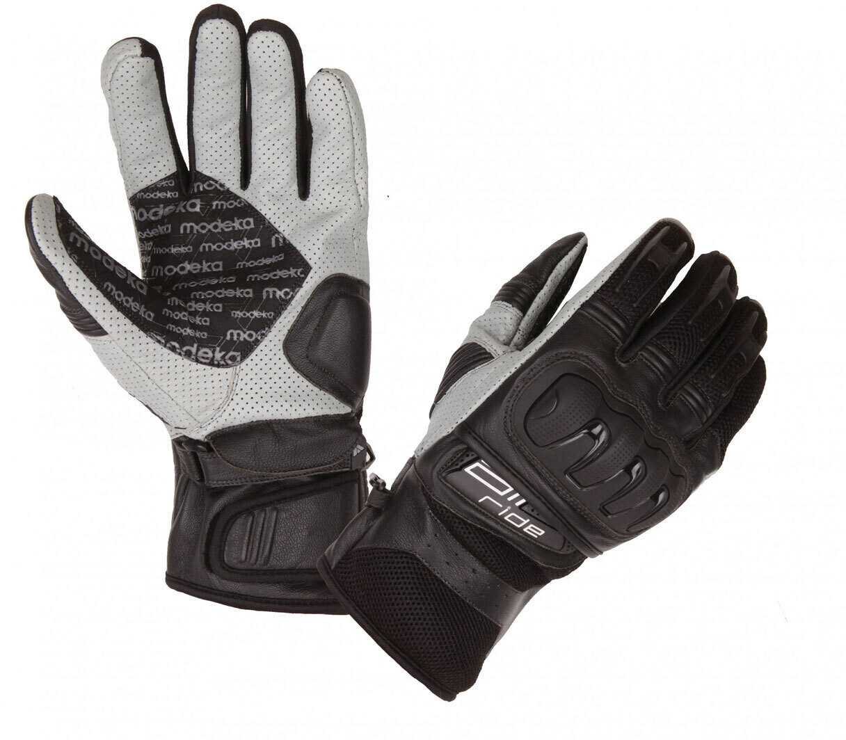 Photos - Motorcycle Gloves MODEKA BikerWear   Air Ride Gloves black/white 