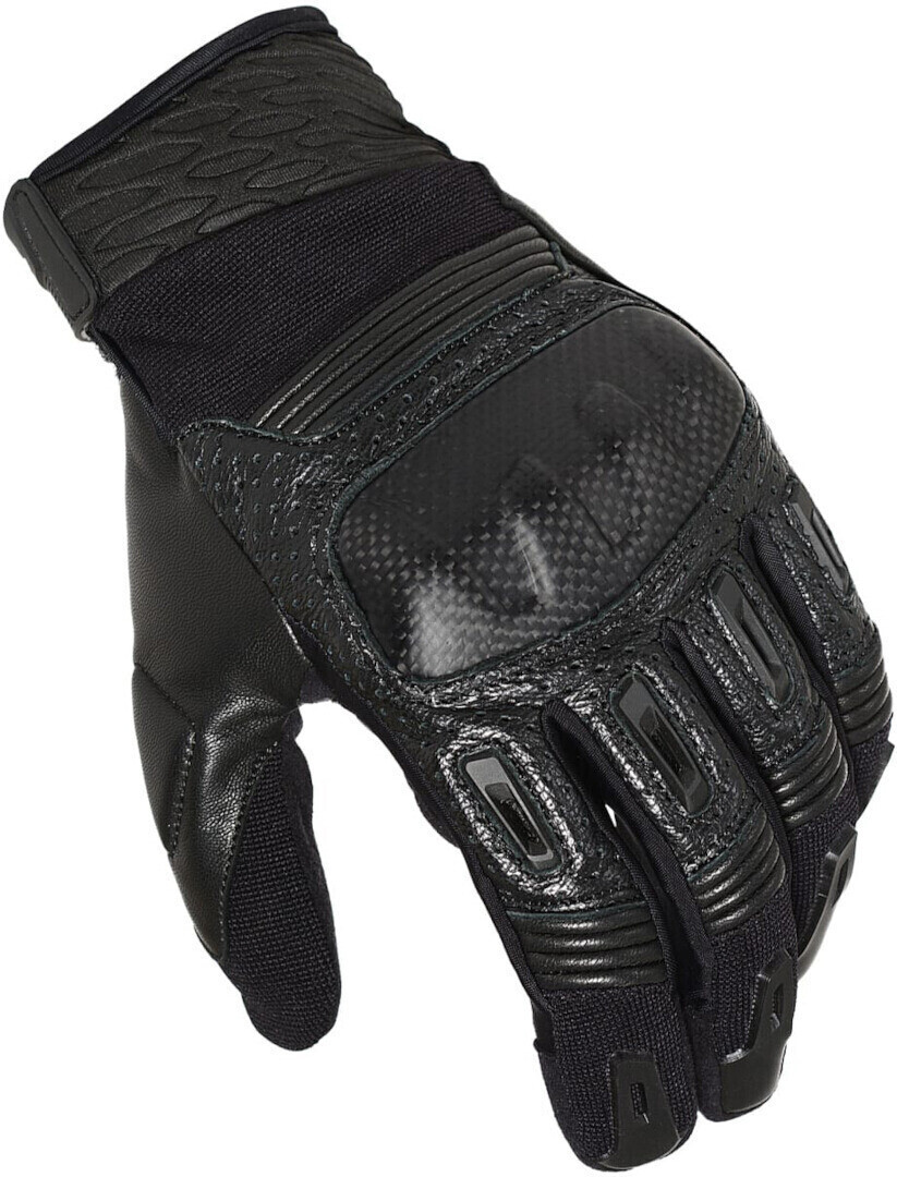 Macna Rime perforierte Motorrad Gloves black