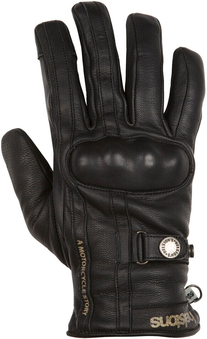 Photos - Motorcycle Gloves Helstons Helston's Helston's Burton Gloves black 