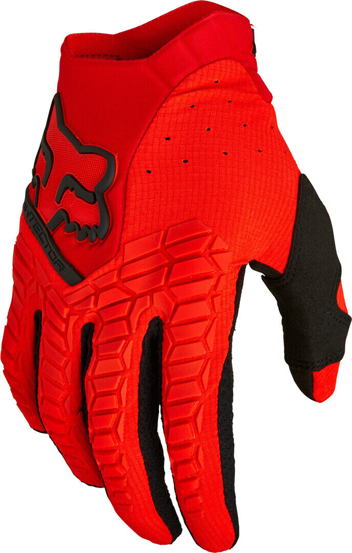 Fox Pawtector Motocross Gloves black/red