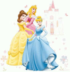 Decofun Stickers géants Disney Princess