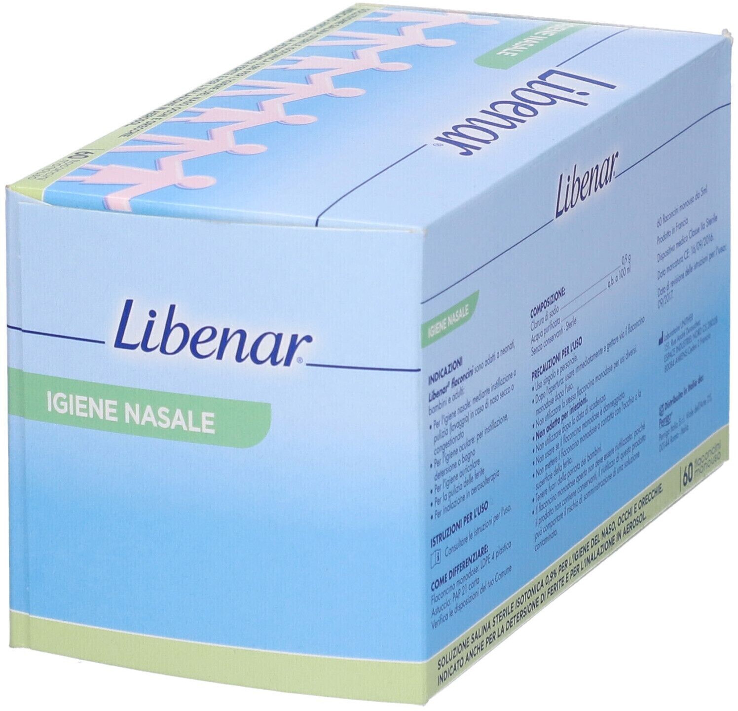 Libenar Iso Soluzione Fisiologica 60 fiale monodose - Para-Farmacia  Bosciaclub
