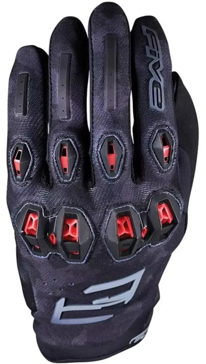 Five Gloves Gants Stunt Evo 2 camouflage/noir/rouge