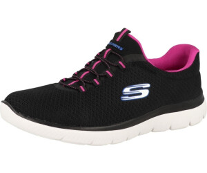 Black and pink skechers on sale