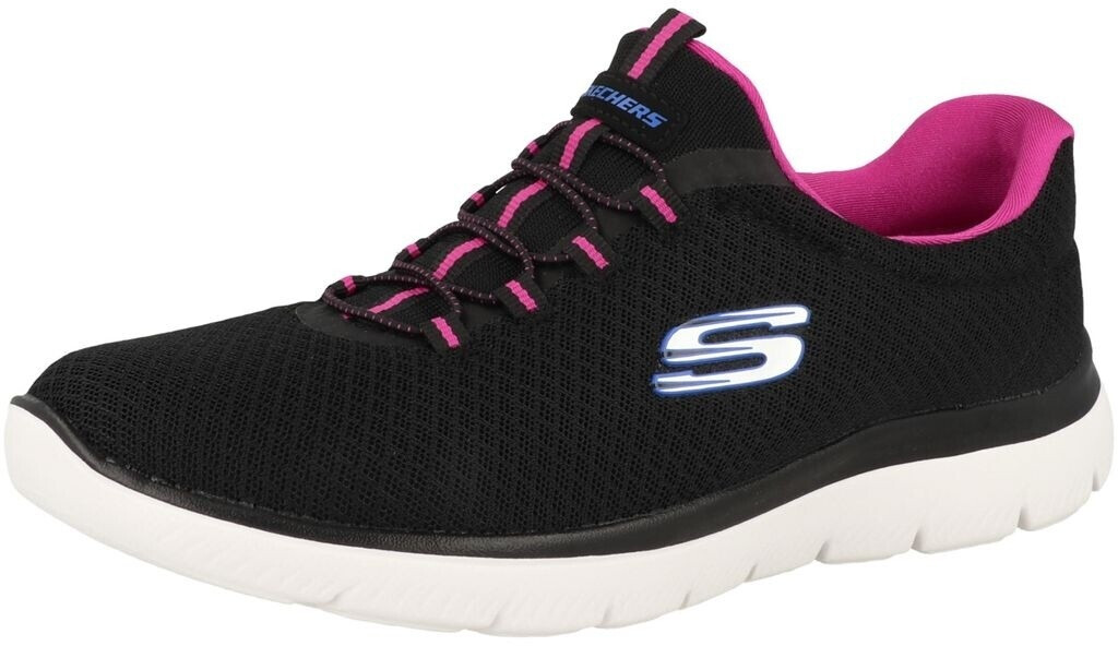 Pink and deals black skechers
