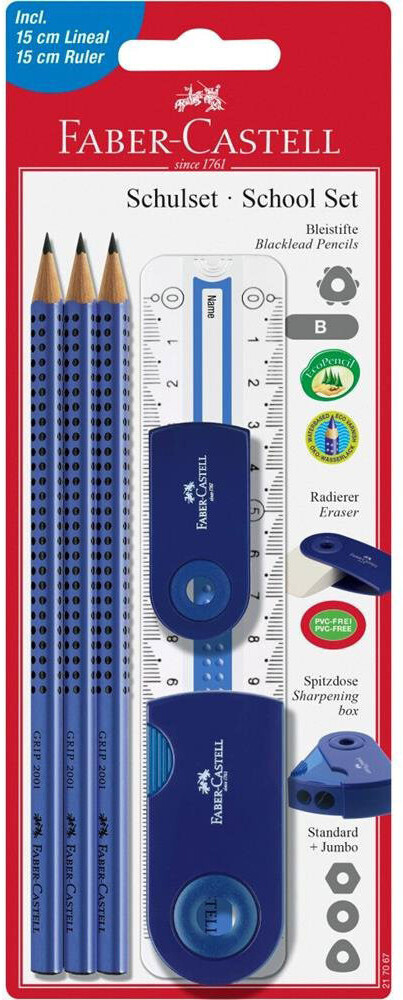 Faber-Castell Castell Dokument Bleistift, Blau – Für Langlebige, Dokumentenfeste Notizen