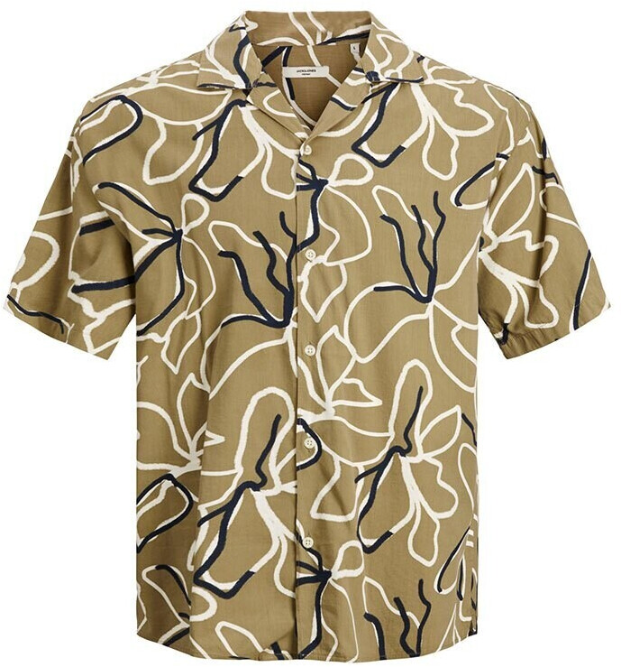 Jack & Jones Blatropic Resort Short Sleeve Shirt (12202240) covert green