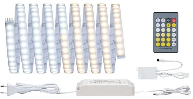 Paulmann 70532 MaxLED 1000 LED Strip Tunable White basic set 3m IP44 32W 1020lm/m 108LEDs/m Tunable White 60VA
