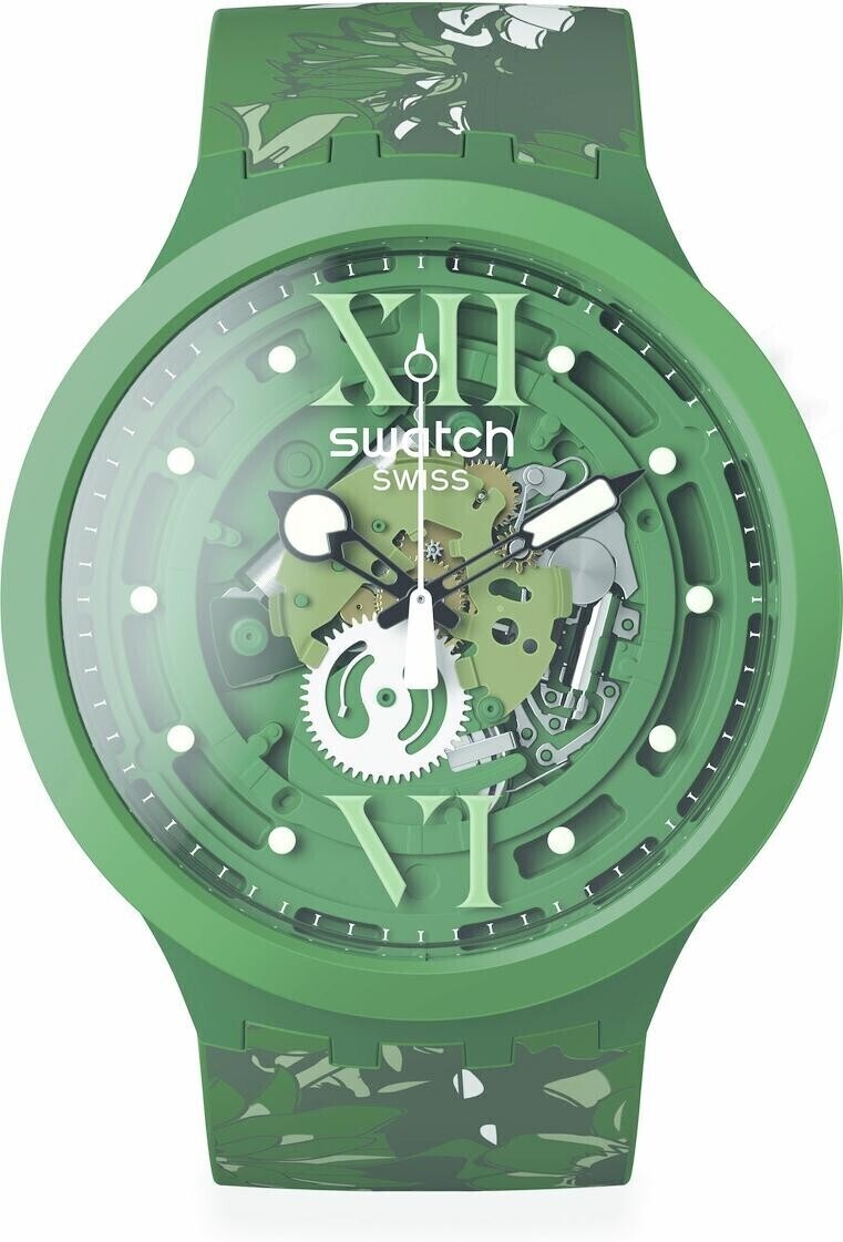 Photos - Wrist Watch SWATCH Camoflower Green  (SB05G104)