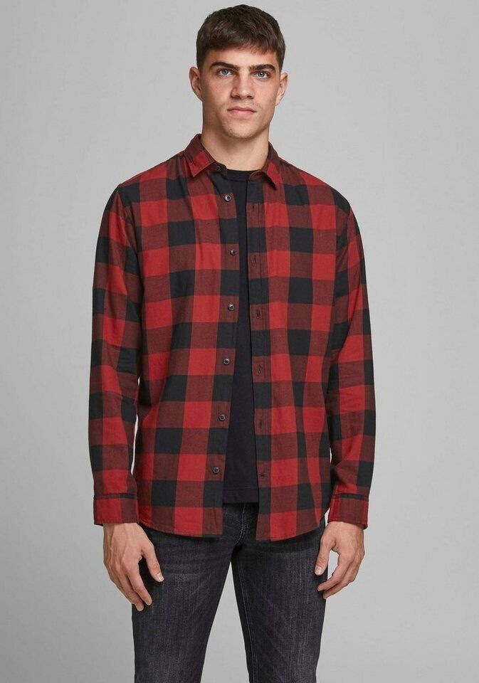 Jack & Jones Gingham Twill Long Sleeve Shirt (12181602)