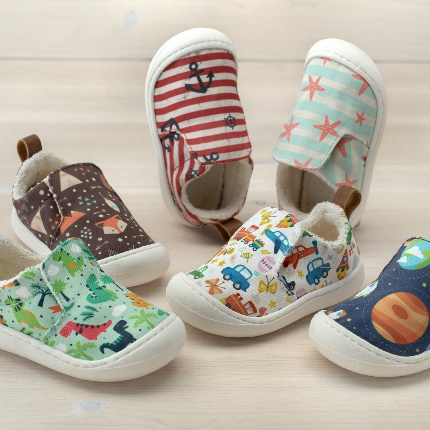 Pololo Chico Seaqual Barefeet dinos/green