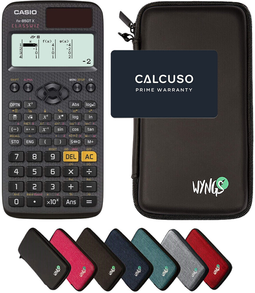 Casio FX-85GTX with protective bag black