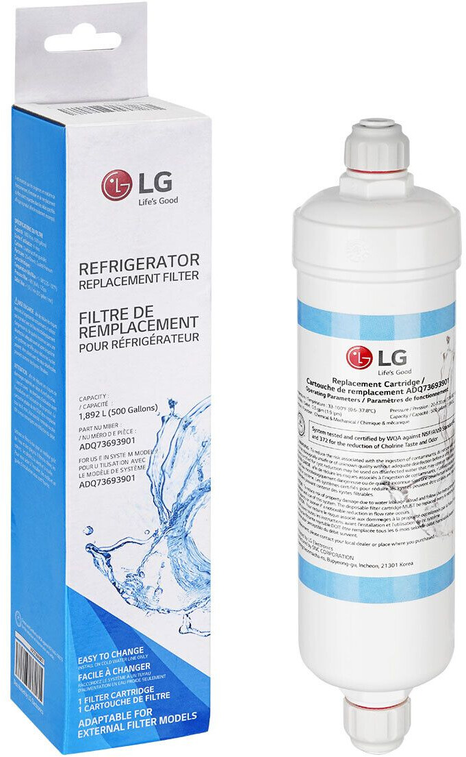 Produktbild von Kühlschrank LG ADQ73693901 Wasserfilter Kartusche 2er Pack - Ersatzfilter Für Kühlschränke LG Wasserfilter
