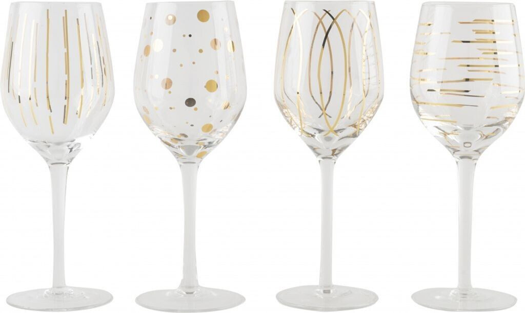Mikasa wine glass set Mikasa 400 ml transparent gold 4 pieces