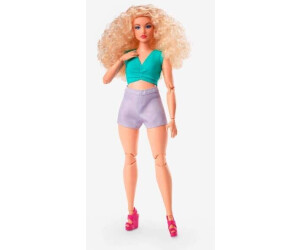 Buy Barbie Signature Looks Blonde Doll Block Outfit With Waist Cut