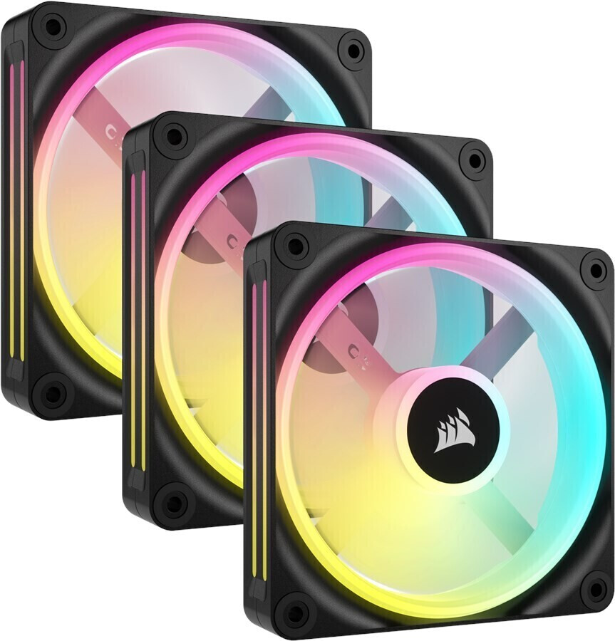 Corsair iCUE Link QX120 RGB 120mm Black 3-pack