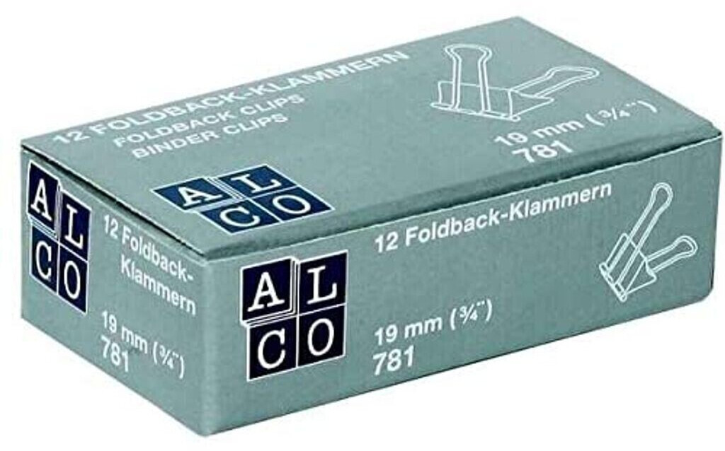 Alco Foldbackklammern 783-11 32mm schwarz (12 Stück) ab 1,12 €