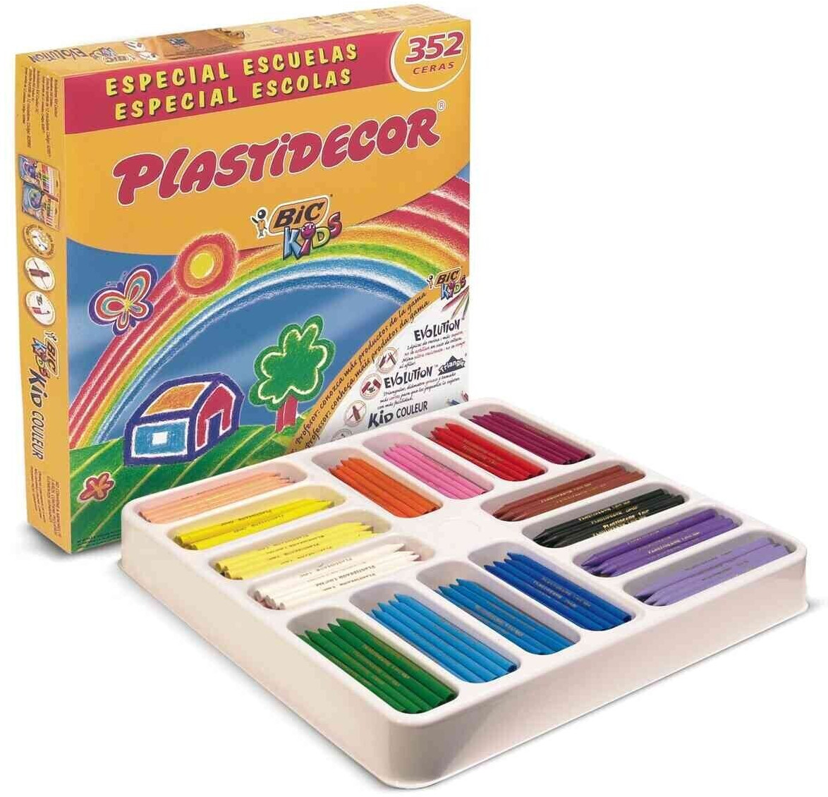 BIC Kids Plastidecor colores pastel y metalizados (12 colores) desde 2,90 €