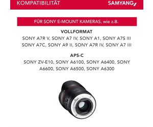 Samyang AF 35mm F1.8 FE für Sony E-Mount online bestellen - Objektive für Sony E-Mount Samyang AF 35mm F1.8 FE für Sony E-Mount online bestellen - Objektive für Sony E-Mount