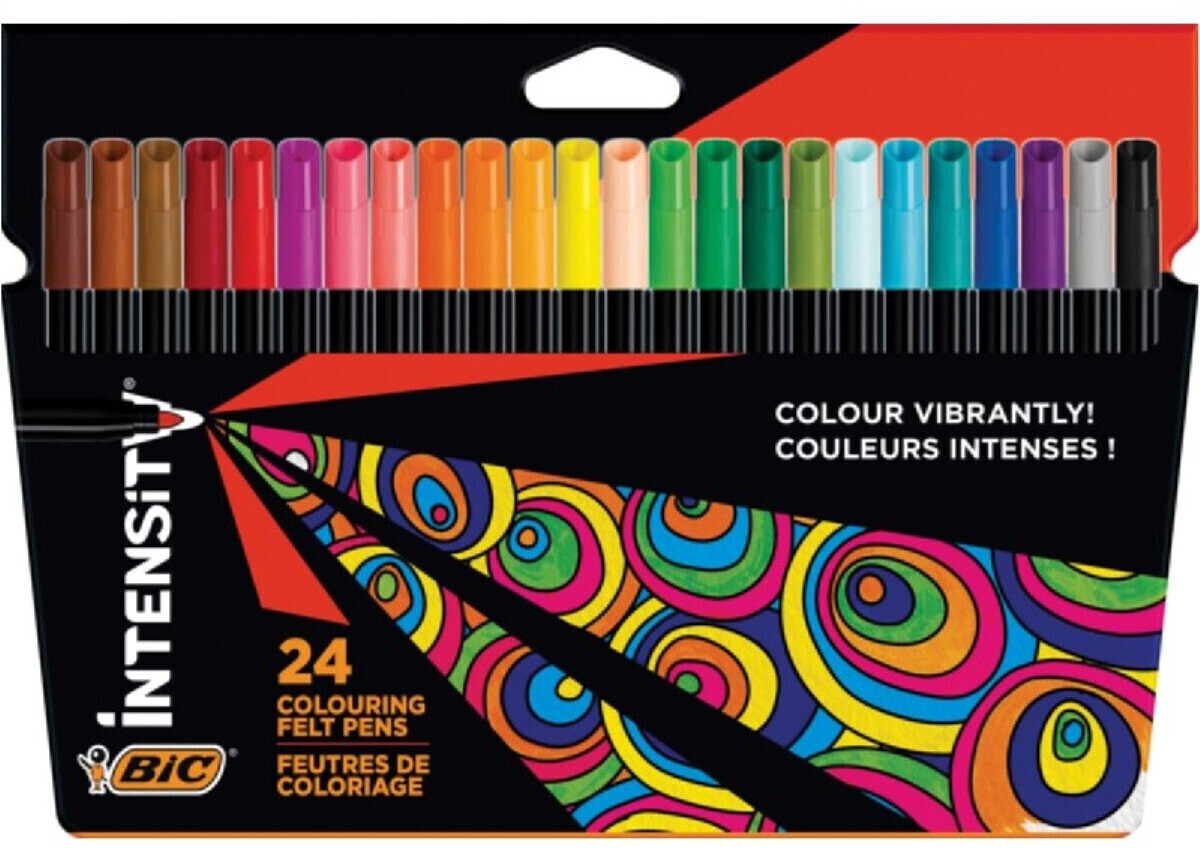 BIC Boîte de 12 crayons de couleurs Intensity pas cher 