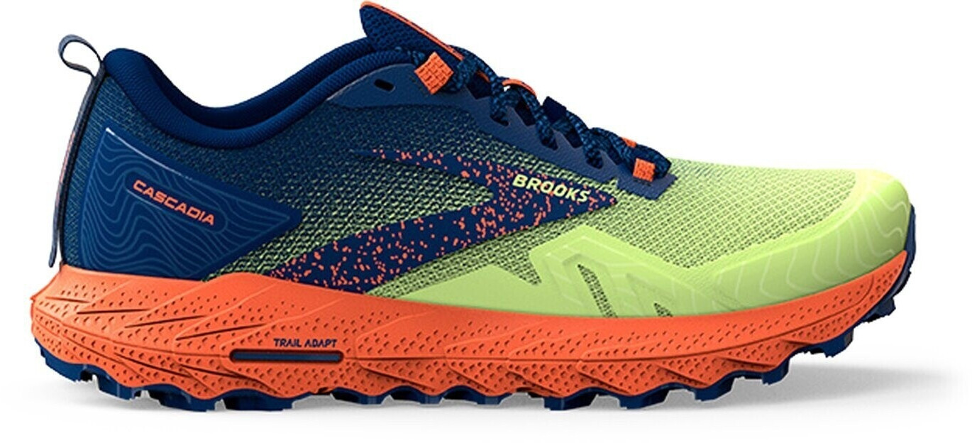 Brooks Cascadia 17 green/navy/firecracker