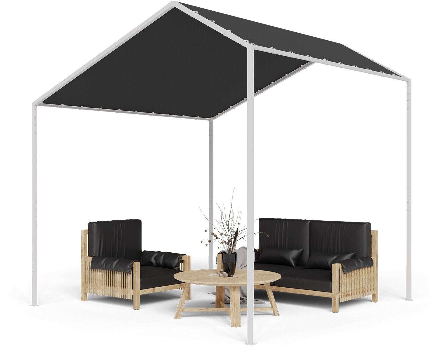 Blumfeldt La Rochelle Gazebo UV 50+ Aluminum Polyester grey