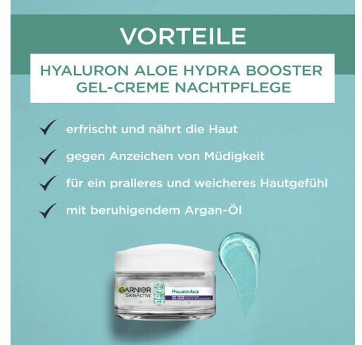 Garnier Skin Active Hyaluron Aloe Hydra Booster Nachtcreme (50ml) ab 5,95 €  | Preisvergleich bei