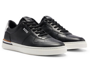 Hugo boss black leather sneakers store