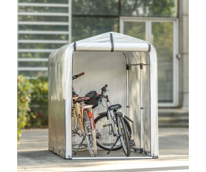 SoBuy Abri de Jardin Tente de Stockage Multifonctionnel Abri de Vélo Garage  pour Vélo Tentes de vélo Extérieur en Couleur d’Argent 120 x 176 x 163 cm