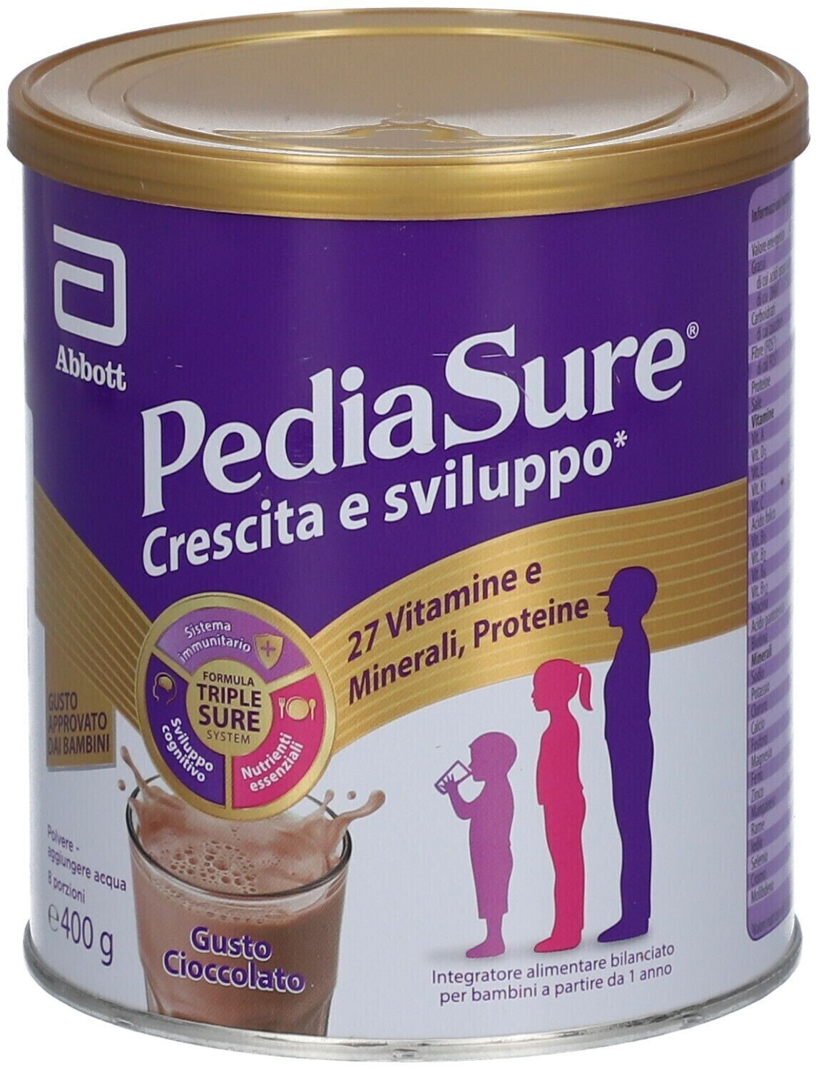 Pediasure Crescita Sviluppo Cioccolato 4x200ml - Top Farmacia