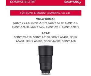 Objectif Samyang AF 135mm F1.8 Sony FE – Très Bon état – Monture E