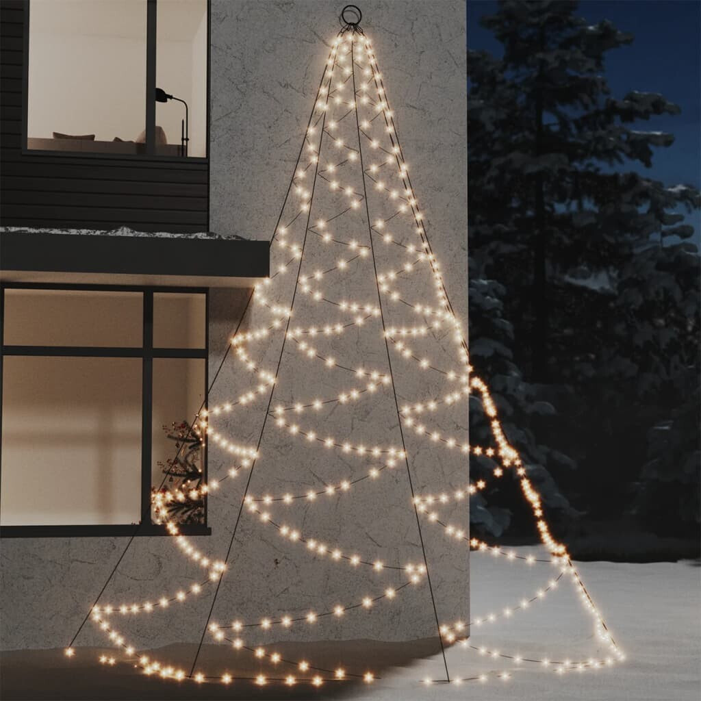vidaXL LED-Wandbaum mit Metallhaken 720 LED Warmweiß 5m (328644) ab 44,58 €