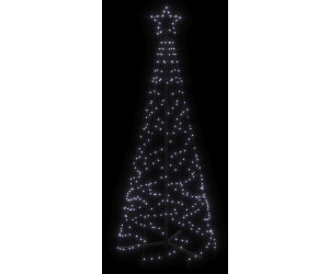 vidaXL LED-Weihnachtsbaum Kegelform Kaltweiß 200 LEDs 70x180 cm (343502) ab  31,88 €