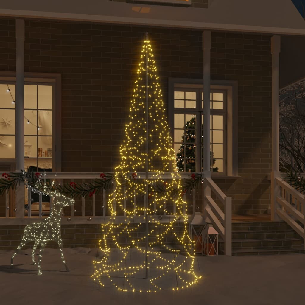 vidaXL LED-Weihnachtsbaum Warmweiß 500 LEDs 300 cm (343538) ab 68