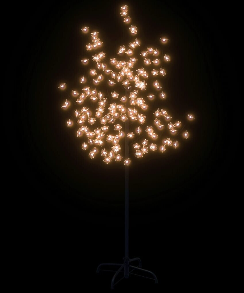 vidaXL LED-Baum mit Kirschblüten Warmweiß 120 LEDs 150 cm (345131) ab 35,99  €