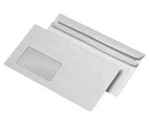 Mailmedia Din Lang mit Fenster selbstklebend weiß 1000 Stück (222150)