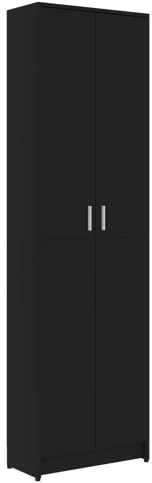 vidaXL Garderobenschrank 55x25x189cm schwarz ab 104,60 € | Preisvergleich  bei