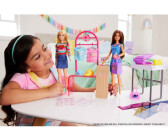 Barbie Make & Sell Boutique Playset With Brunette Doll, Foil Design Tools, Clothes & Accessories (HKT78)